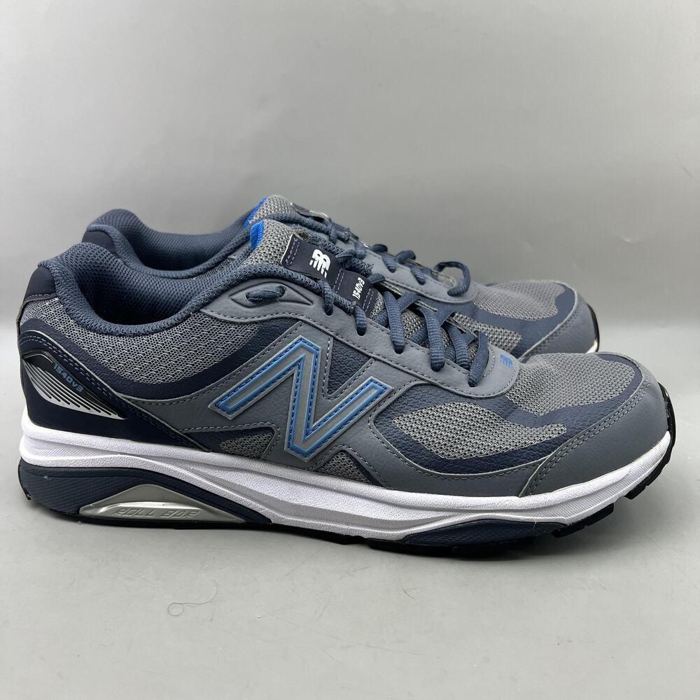 New Balance 1540 V3 Running Shoes Men Size 12 D Gray Blue Mesh Comfort Sneakers